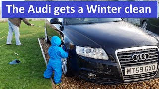 Winter cleaning the Audi