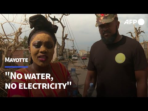 Video Thumbnail: Mayotte residents left with 'no water, no electricity' after cyclone | AFP