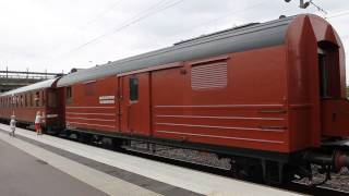 preview picture of video 'SJ 55134 dieselelektrisk tågvärmevagn S17d-L'