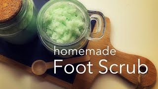 HOMEMADE FOOT SCRUB WITH COCONUT OIL an easy salt scrub recipe