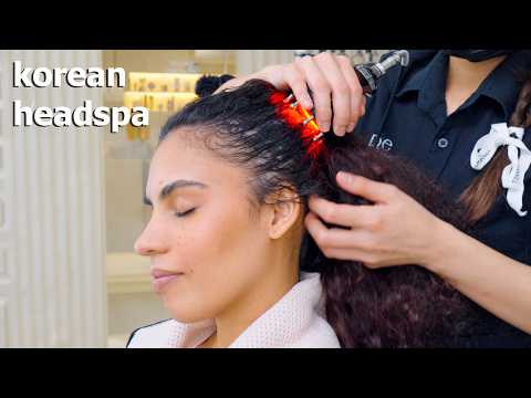ASMR: Incredible 18-Step Korean Headspa with Scalp Analysis Massage