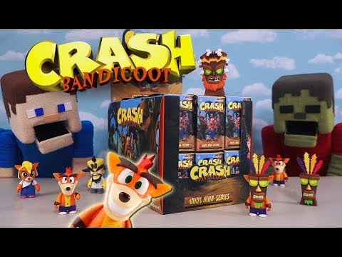 Crash Bandicoot Mystery Mini Vinyl Action Figures Blind Box Kid Robot Case Unboxing n sane trilogy