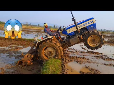 Swaraj 843XM 4wheel drive tractor stunts||@SVVehiclesrevanth ||