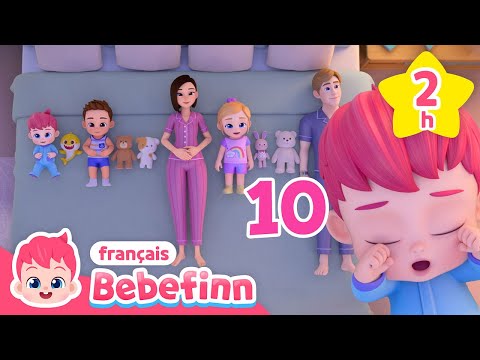 Dix dans un Lit et Chansons des Chiffres | +Comptines | Bebefinn en français👶Chansons pour Enfants