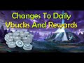 Change To Daily Vbucks And Daily Rewards - Fortnite StW