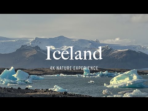 Iceland in Winter 4K, Part 1 | Nature Relaxation Experience (Calming Music)