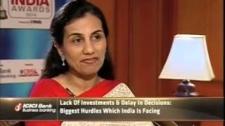 Emerging India Awards: Chanda Kochhar talks about SMEs - Part 1