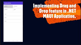 Implement Drag & Drop In .NET MAUI Application