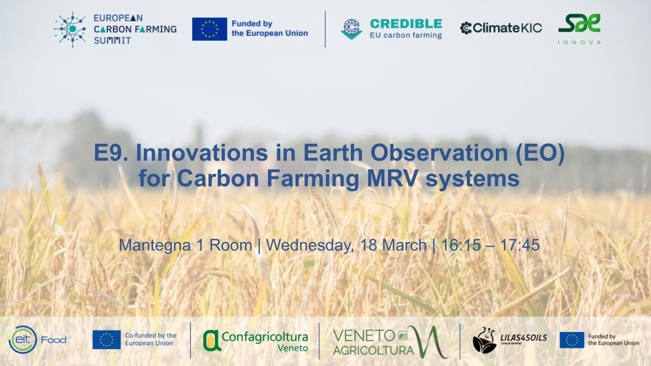 E9. Innovations in Earth Observation (EO) for Carbon Farming MRV Systems | ECFS26