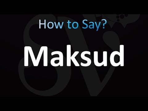 How to Pronounce Maksud (correctly!)