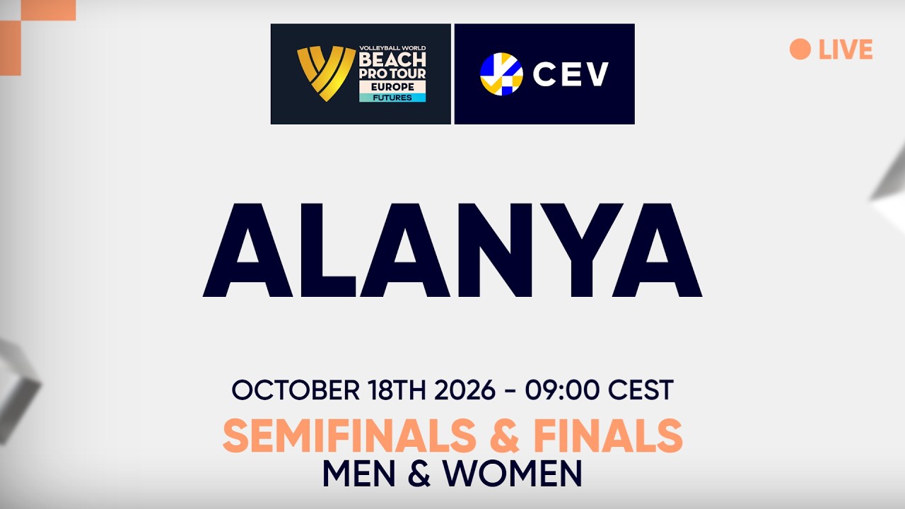 LIVE | 2026 Volleyball World Beach Pro Tour Futures | Alanya | Semifinals & Finals M/W