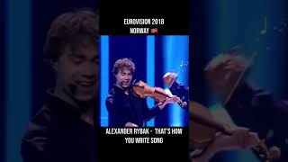 Eurovision 2018 - Alexander Rybak - Thats How You Write A Song - Norway #shorts #norway #eurovision
