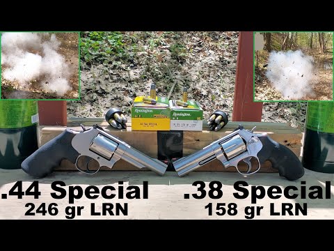 🎆A Very Special Ballistic Test🎆 Old School .44 Special VS .38 Special Lead Round Nose
