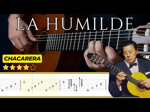 LA HUMILDE (Chacarera) 🎸 Versión Atahualpa Yupanqui || GUITARRA CLÁSICA || Tutorial + TABS |