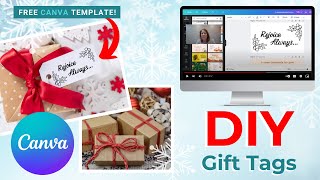 DIY Gift Tags using Canva | with very little cost