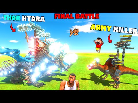 FINAL BATTLE 🔥THOR HYDRA vs ARMY KILLER (UNDEFEATED SERIES) in Animal Revolt Battle Simulator