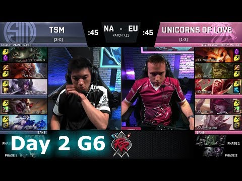 TSM vs Unicorns of Love | Day 2 of NA vs EU Rift Rivals 2017 LoL | TSM vs UOL #RiftRivals