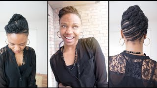 Two Easy Flat Twists Hairstyles on 4C Hair