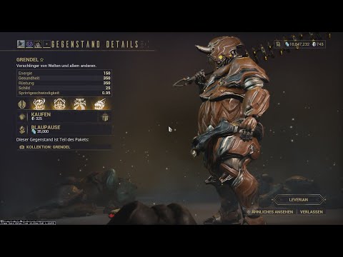 Grendel farmen (2/3) Chassis Blaupause #60 - Warframe [LP][German/Deutsch]