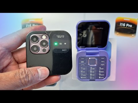 The World's smallest mini flip phone + Offline FM Radio Unboxing and Review ASMR