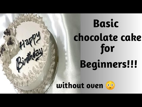 How to make Basic chocolate cake for beginners/Half kg chocolate cake