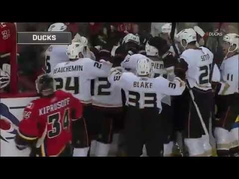 Cam Fowler Overtime Goal Against Calgary Flames [2/11/2011]