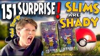 Our 151 Surprise Challenge got messed up because we got scammed. Opening 2 Slim 151 Surprise Boxes