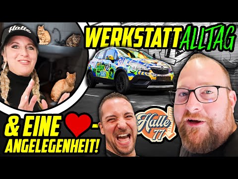 BALD geht es WIEDER LOS! - Werkstattalltag Halle77 + Eine HERZENSANGELEGENHEIT von NADINE!