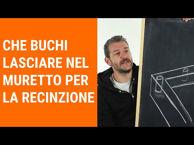 Che buchi lasciare nel muretto per i pali della recinzione