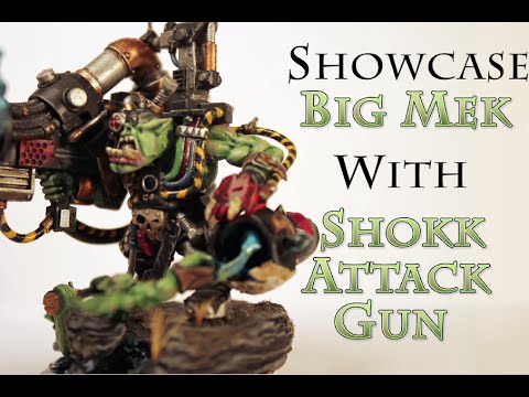 Showcase - Ork Big Mek With Shokk Attack Gun - PowerfistPainting
