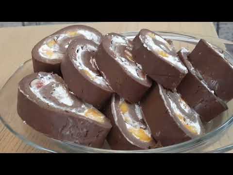 Amazing fruit dessert: cool and pleasant taste without oven!