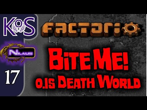 Factorio 0.15 Bite Me! Ep 17: Compact Oil - Death World COOP MP Gameplay, Let's Play