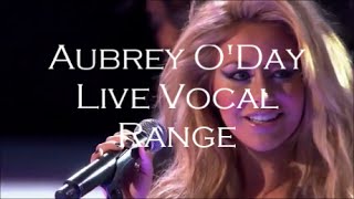 Aubrey O'Day - Live Vocal Range (F3 - Bb5 - Bb6)