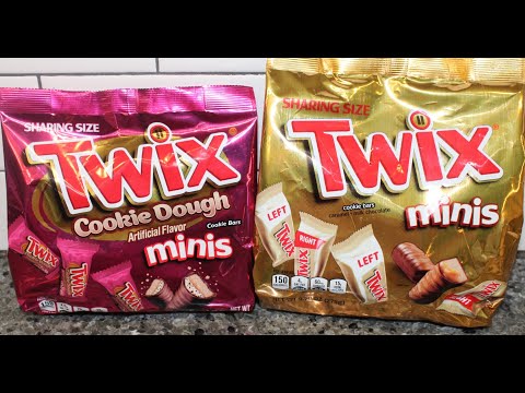 Twix Cookie Dough Mins & Twix (Original) Minis Comparison & Review