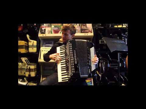 SCANPOLXIVM120BK - Black Scandalli Polifonico XIV Piano Accordion LMMM 41/120 $6999