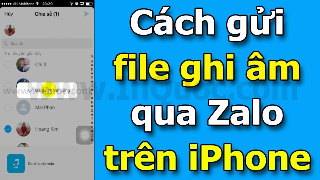 cách gửi ghi âm qua zalo