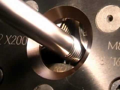 LMT Fette - Thread rolling with F2 Rolling head on CNC lathe