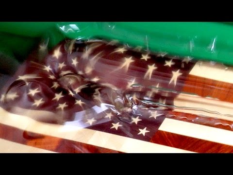 Kundentutorial: Amerikanische Flagge Holz Schneidebrett Küchenbrett mit CNC Fräsmaschine hergestellt