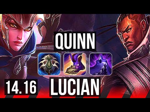 QUINN vs LUCIAN (TOP) | Rank 1 Quinn, 11/2/4, Legendary | VN Challenger | 14.16