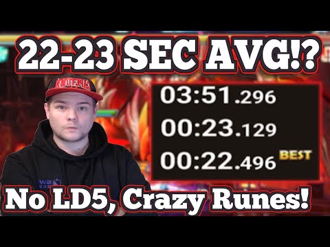 DB Abyss Hard 22-23Sec AVG!  - No LD5 - Summoners War