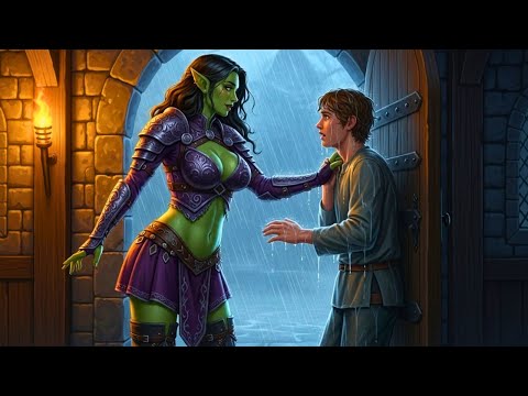 Human Nerd Was Standing in the Cold Rain — Until an Orc Girl Pulled Him Close