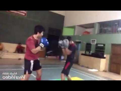 Just a Random day at club : kickboxing light sparring