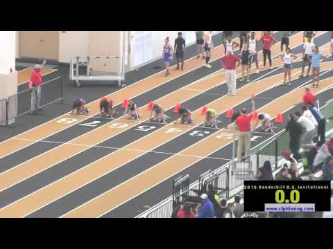 2016 Vandy HS Invite - Girls 60m Hurdles Unseeded Heat 1
