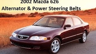 2002 Mazda 626 / Millenia Alternator Belt & Power Steering Belt Replacement