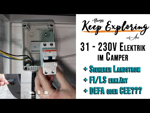 31 ‖ Elektrik ⚡ Teil 4: 230V Landstromanschluss und Sicherheit im Campervan (FI und LS erklärt)