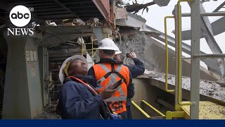 Investigators get closer look at vessel stuck in Baltimore Bay