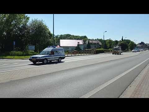 Strzelce Opolskie przejazd aut w drodze do Zakopanego