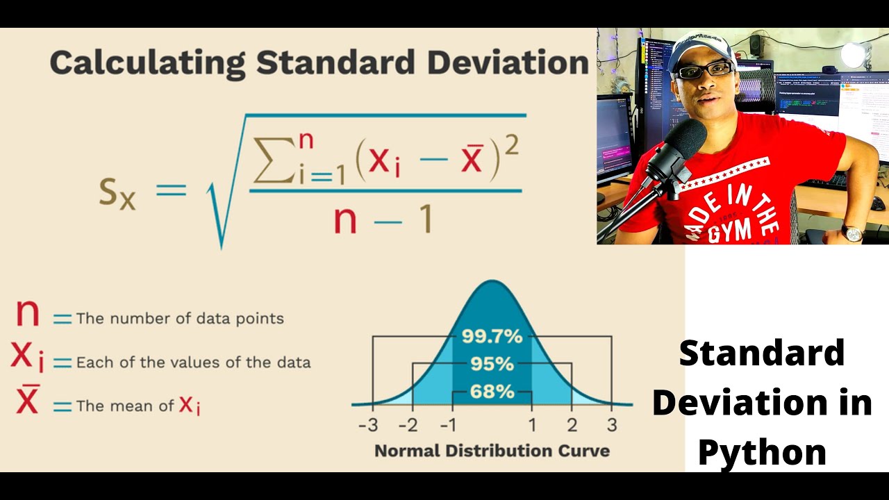 1-Standard Deviation in Python, Numpy and Pandas | Machine Learning | Data Science