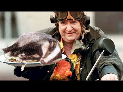 Fieldsports Britain – Clarissa Dickson-Wright on what she would like to do to a badger Fieldsports Britain – Clarissa Dickson-Wright on what she would like to do to a badger