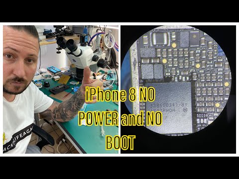 BASIC REPAIRS - iPHONE 8 WITH NO POWER AND NO BOOT - HARD DROP - 4 SHORTED CAPS